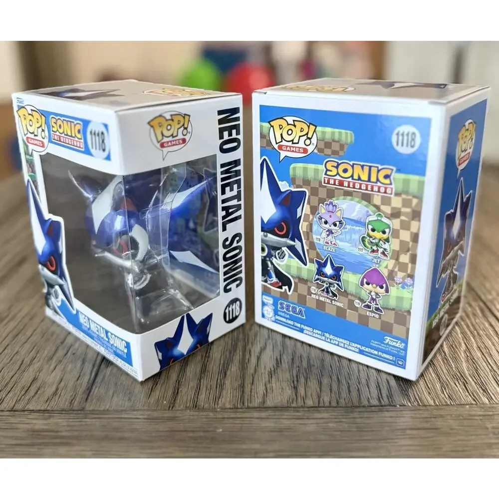 Funko Pop! Sonic the Hedgehog Neo Metal Sonic #1118 (Metallic) New RARE 2026